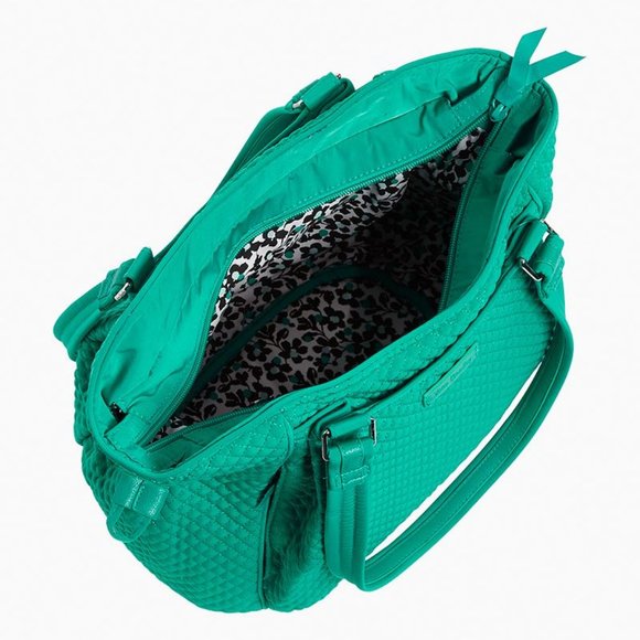 Vera Bradley Glenna Satchel Peacock Blue - Picture 3 of 4